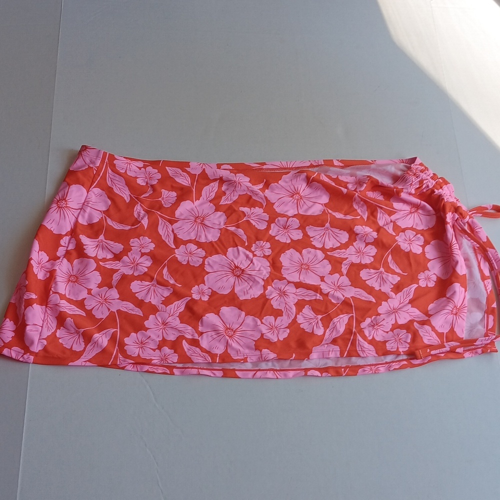 WILD FABLE PINK FLORAL SWIM SARONG